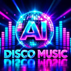 Grafika profilowa AI DISCO MUSIC