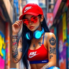 Grafika profilowa Polski Rap AI. 