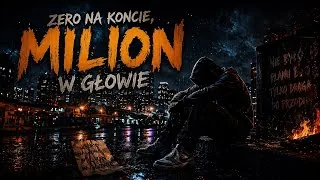Kadr z teledysku: ZERO NA KONCIE, MILION W GŁOWIE | PROD. GHOSTFLOW X SUNO AI