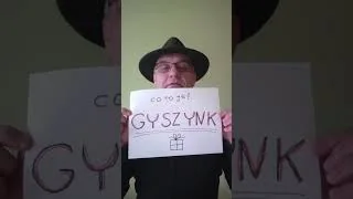 Kadr z teledysku: Hej! Dziś w naszej ślōnskiej szkōłce dwa must-have słówka: CHOP i GYSZYNK.