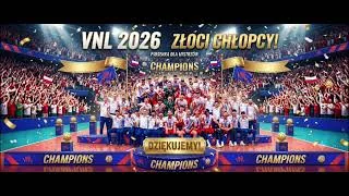 Kadr z teledysku: VNL 2026 Złoto dla Polski! Piosenka dla naszych siatkarzy!